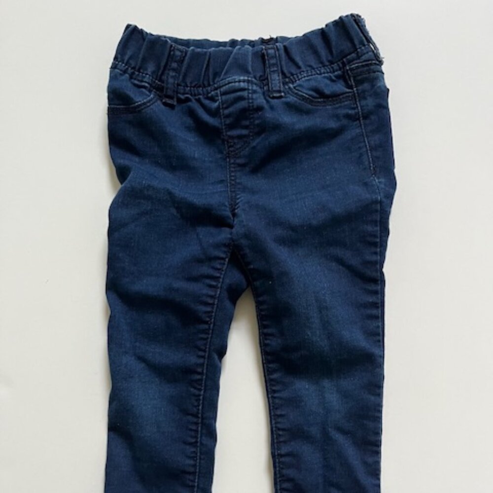 Toddler girls blue jean leggings
